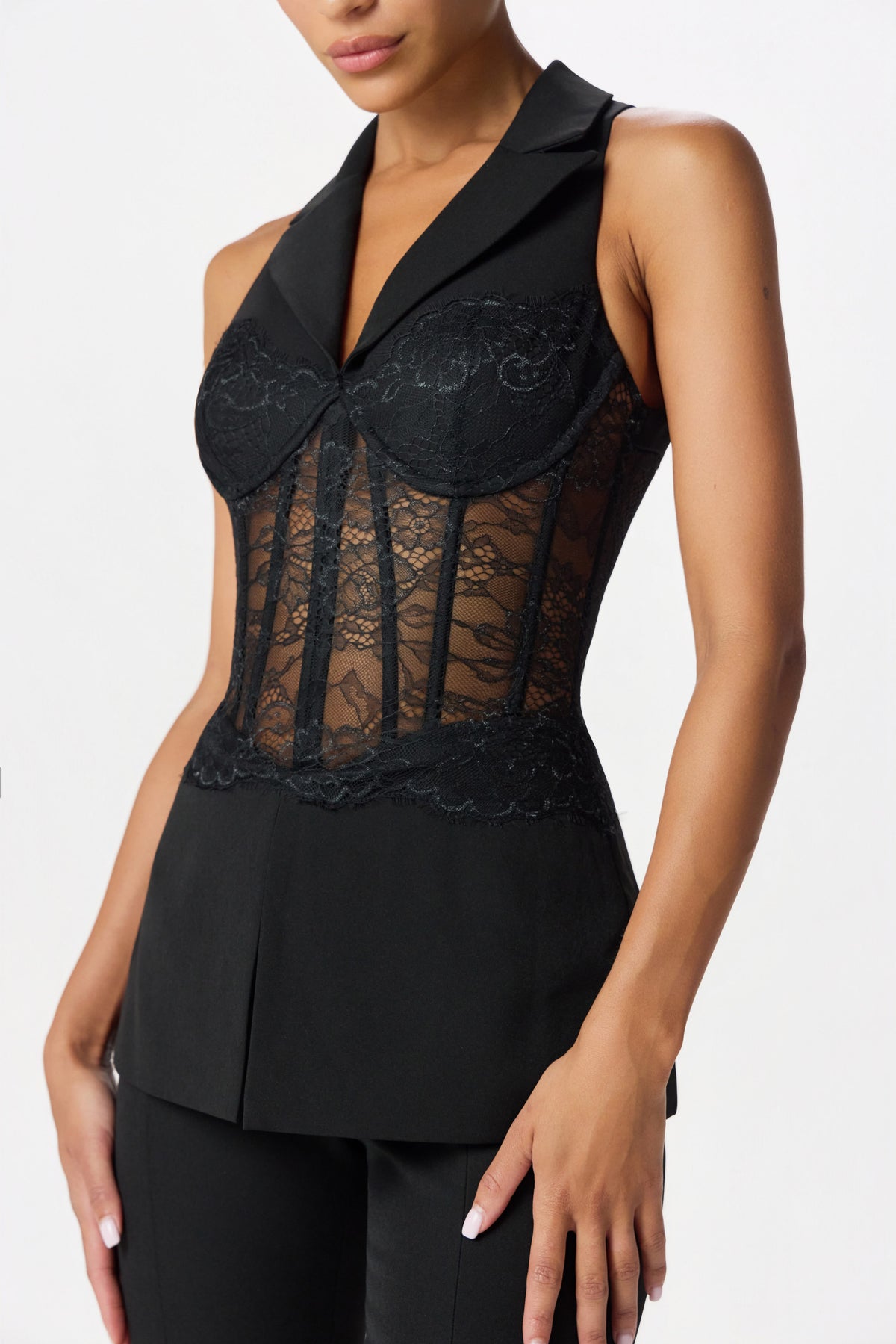 RENEE Lace Jumpsuit in Black