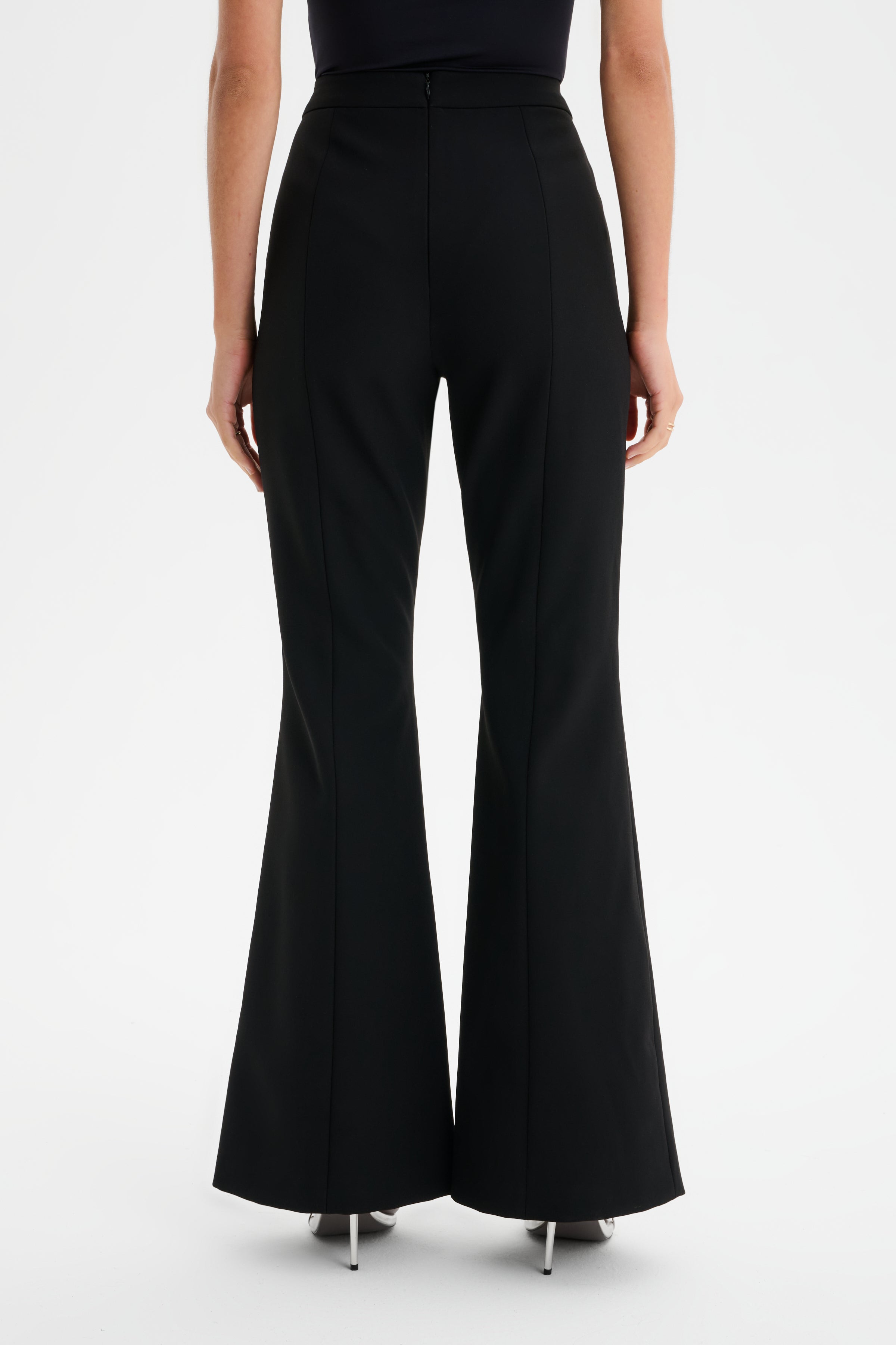 MACY Tailored Fit And Flare Trouser in Black