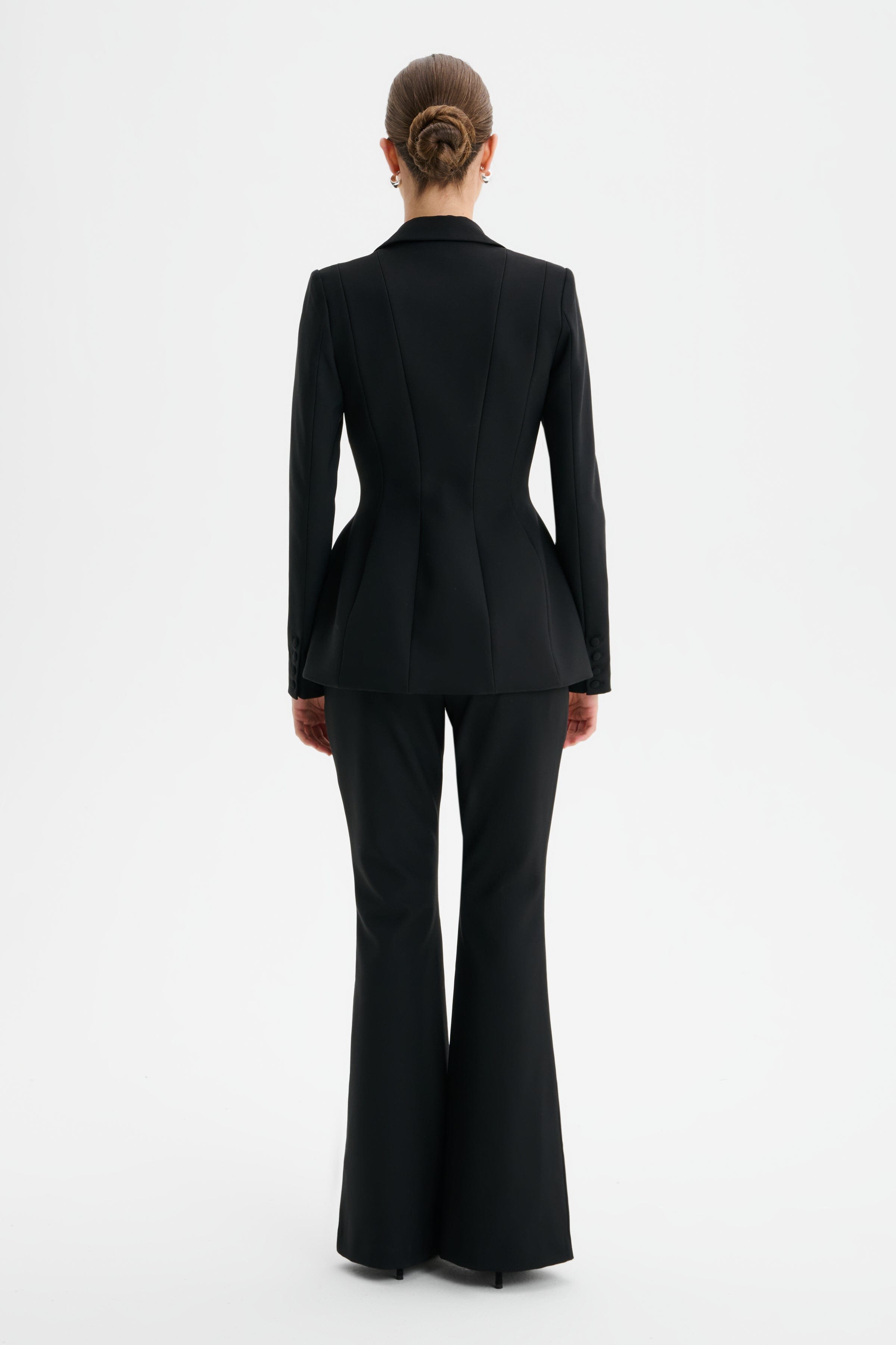 LEA Structured Corset Blazer in Black